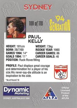 1994 AFL Sensation #100 Paul Kelly Back